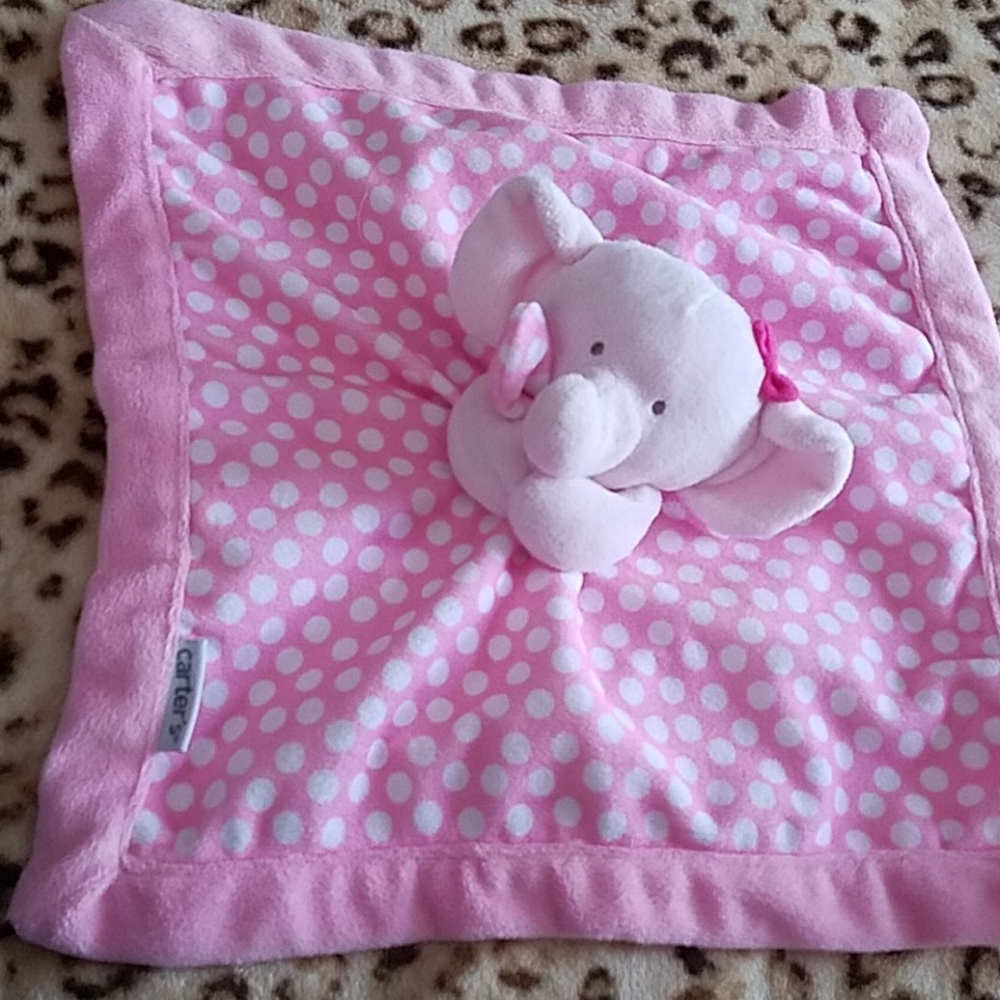 Carter Brand- Elephant Baby Security Blanket